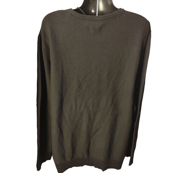 Shaquille O'Neal Men's Black Long Sleeve Crew Neck Light Sweater 4XL - Picture 2 of 3